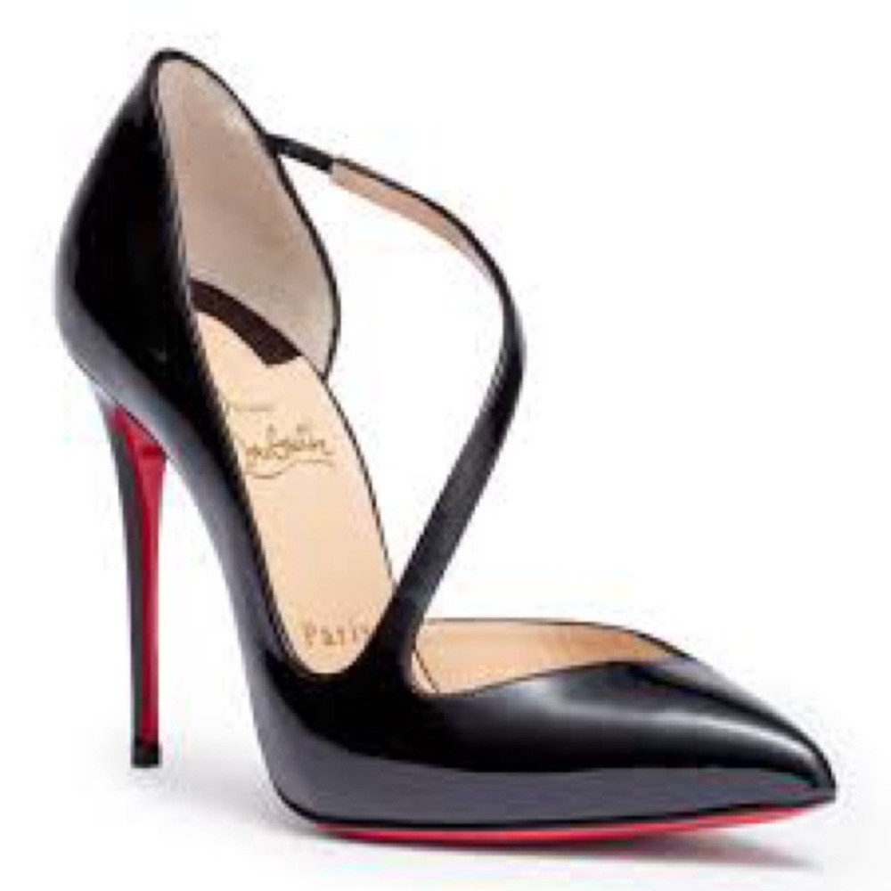 SOLD CHRISTIAN LOUBOUTIN Elegant Black Stiletto Heels - Picture 10 of 16